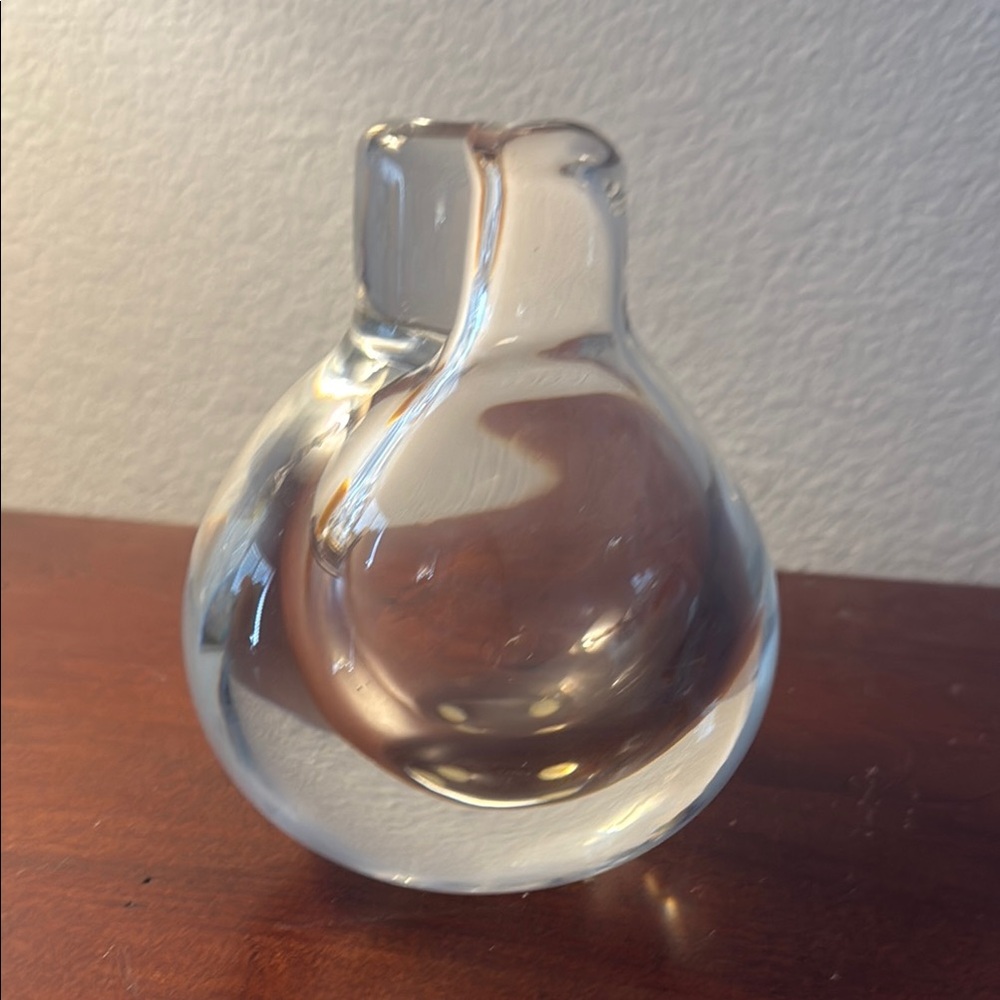 Kosta Boda MidCentury Clear Glass Vase